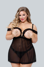 Load image into Gallery viewer, Two Piece Babydoll Set with Panty
